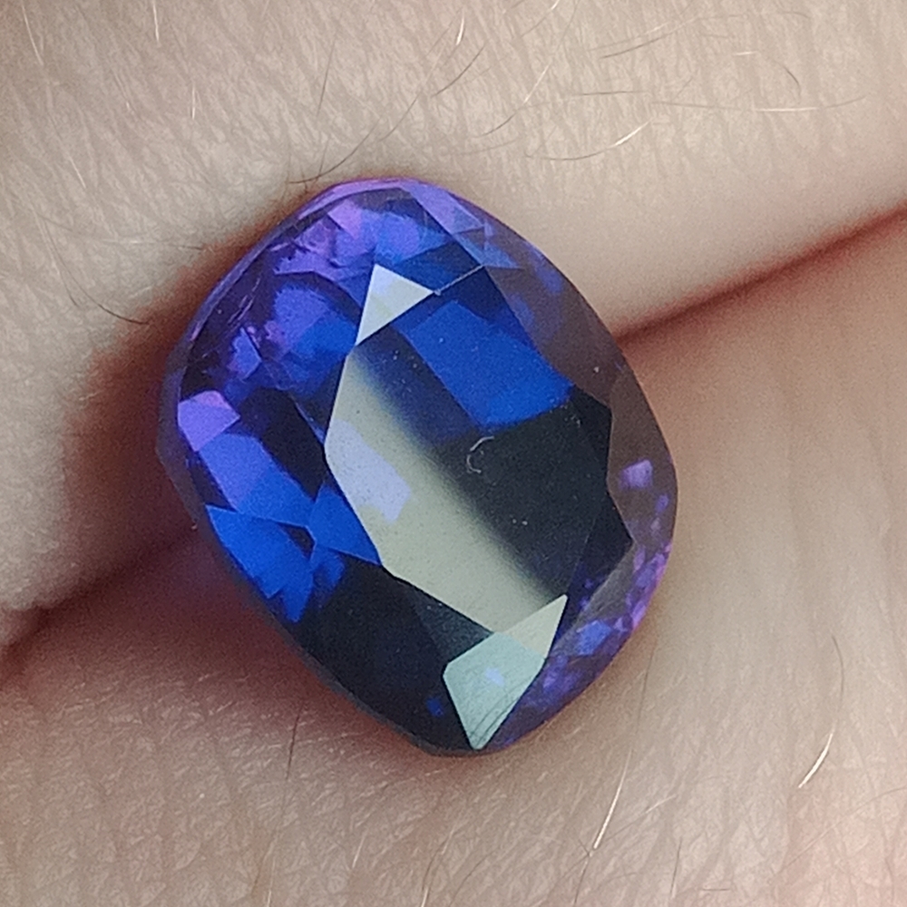 Sold5.3ct Extremely Rare Natural Purple Tanzanite Beautiful Gemstone Cushion Cut - Picture 8 of 12